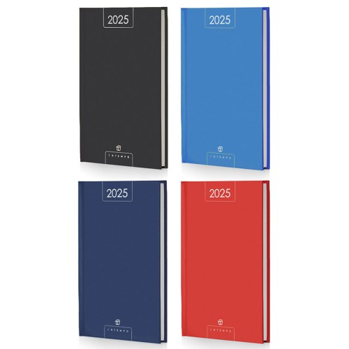 Agendina Bigiornaliera 2025 (Tascabile 7x10 cm) InTempo Alfa con Copertina Rigida Colorata