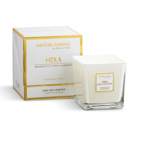 Nature Candle Le Divine di Bonturi Casa: Candele Profumate Naturali da 330gr in Bicchieri di Vetro