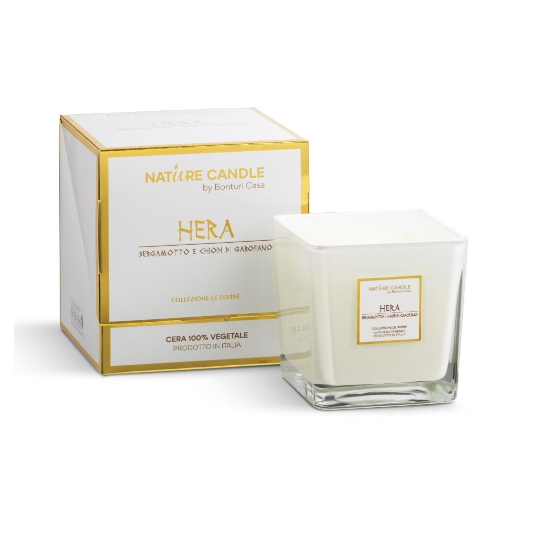 Nature Candle Le Divine di Bonturi Casa: Candele Profumate Naturali da 330gr in Bicchieri di Vetro