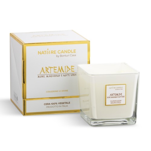 Nature Candle Le Divine di Bonturi Casa: Candele Profumate Naturali da 330gr in Bicchieri di Vetro